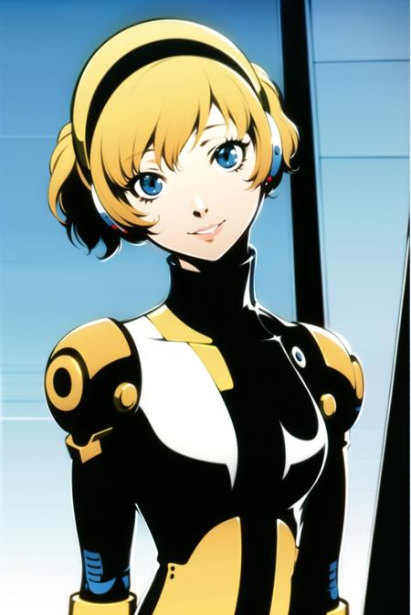 69331-2635311917-soejima shigenori, persona,__aegis _(persona_),__1girl, android, blonde hair, blue eyes, short hair, smile, solo, transparent ba.png